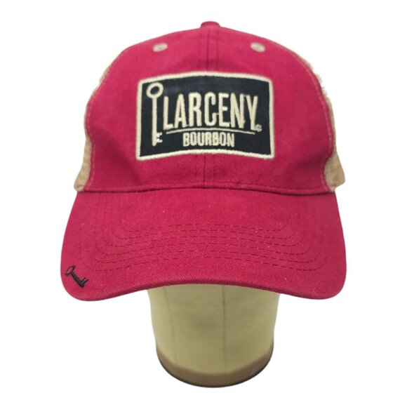 Larceny Bourbon Mesh Snapback Cap Trucker Embroidered Logo Patch Baseball Hat - Picture 10 of 14